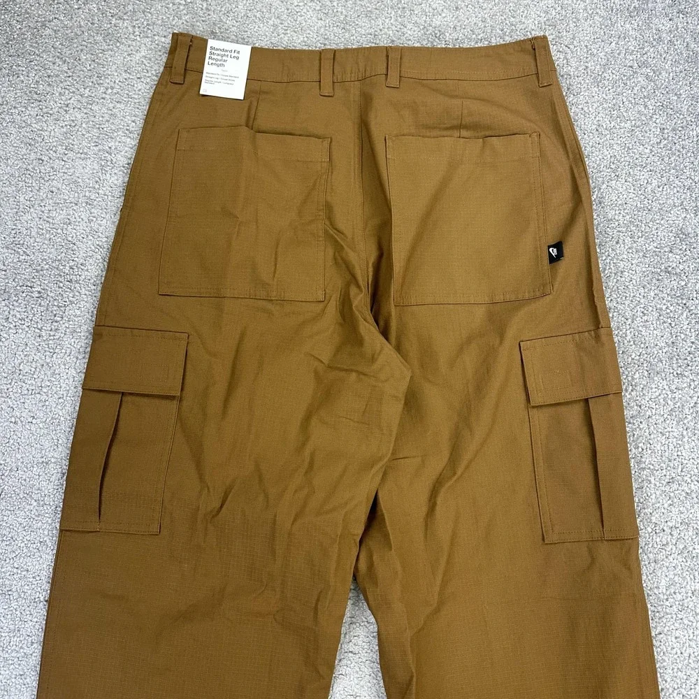 Nike Cargo Pants Mens 32x34 Brown Standard Fit Straight Leg Utility Pockets